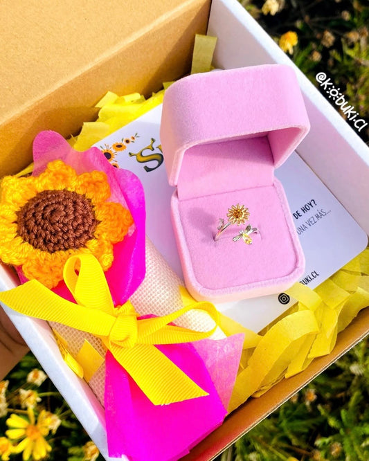 Anillo girasol 🌻 (giratorio)