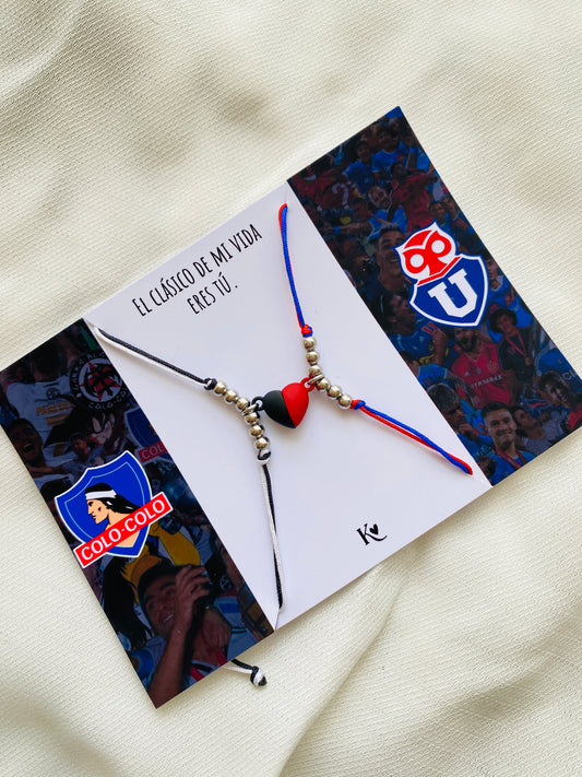 Pulseras Colo Colo y U de Chile