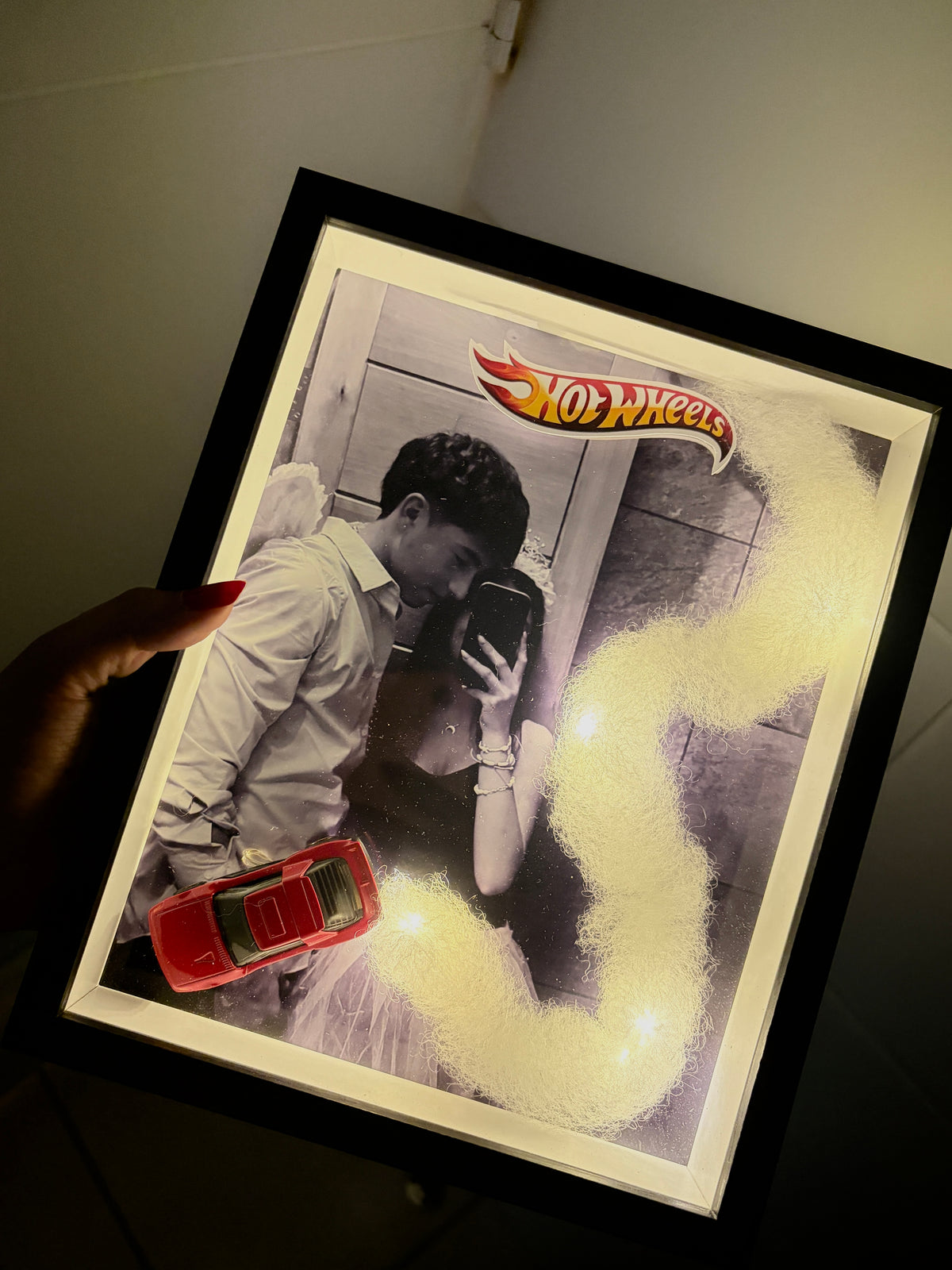 Cuadro 3D Hot Wheels Love