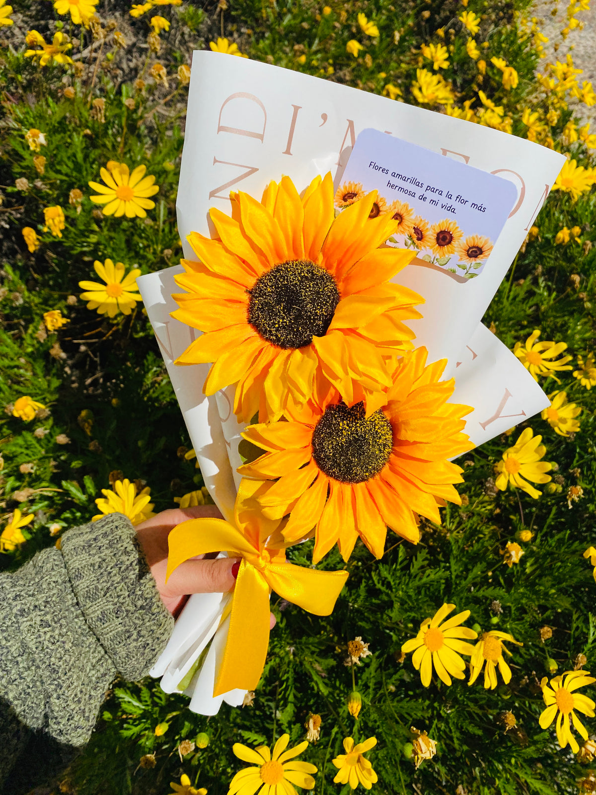Ramo flores eternas 🌻🎀