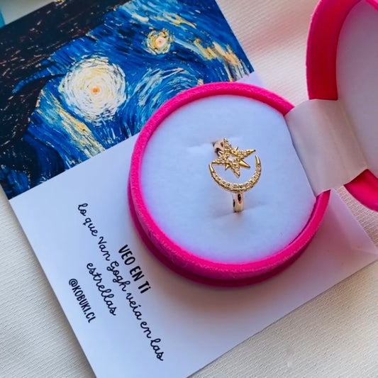 Anillo noche estrellada 🌌