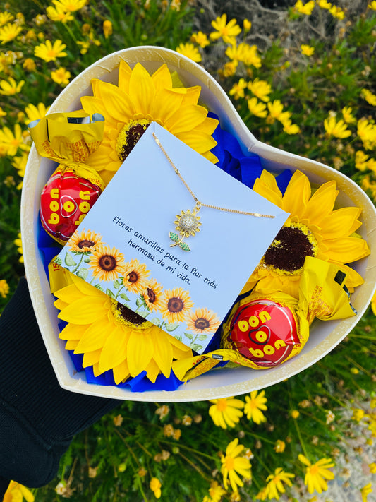 Box corazón de girasol 🌻- Preventa
