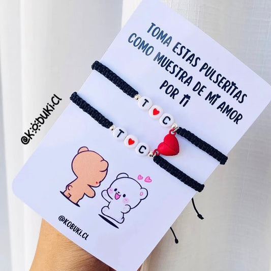 Pulseras corazón ♥️